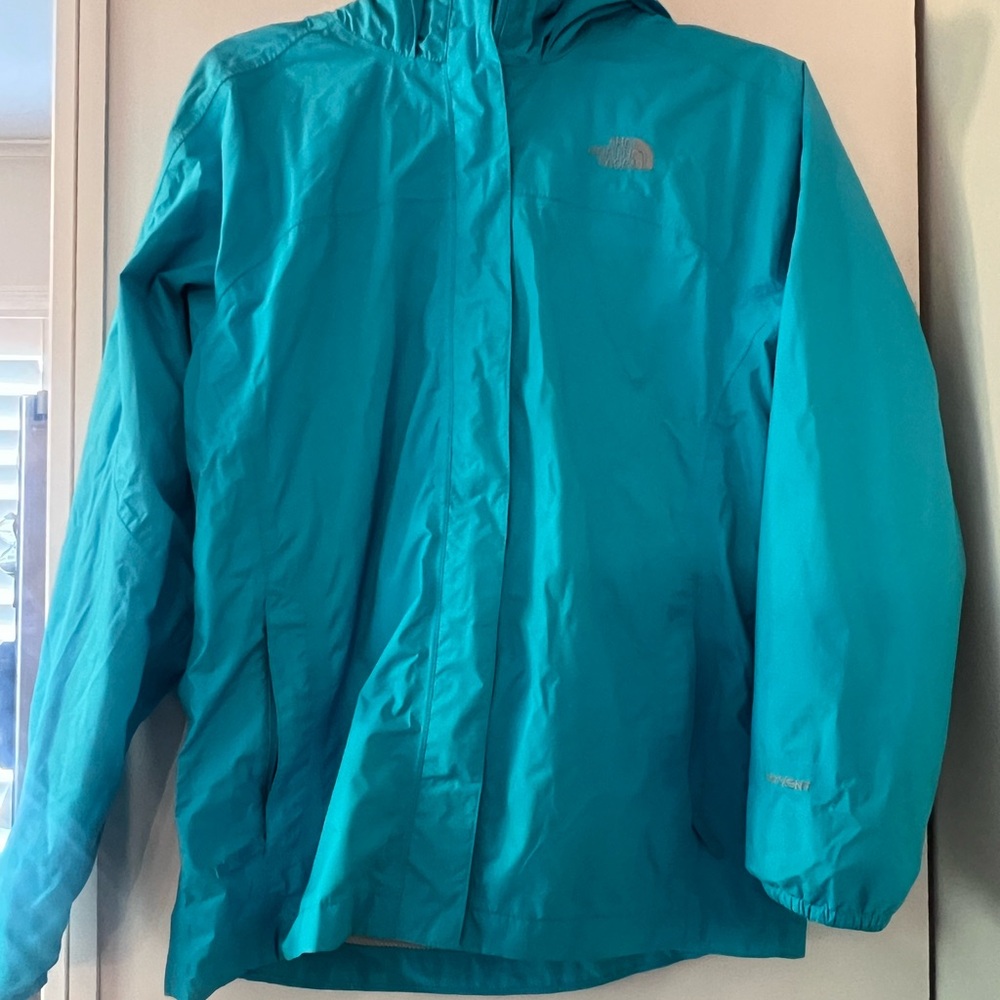 The North Face Turquoise Rain Jacket